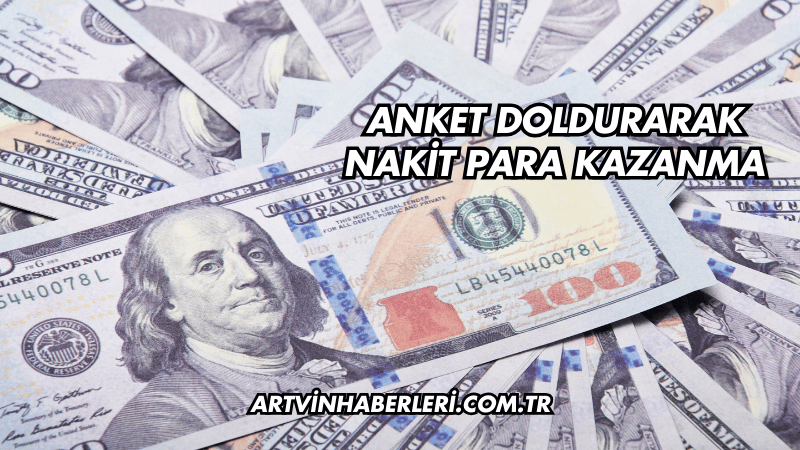 Anket Doldurarak Nakit Para Kazanma