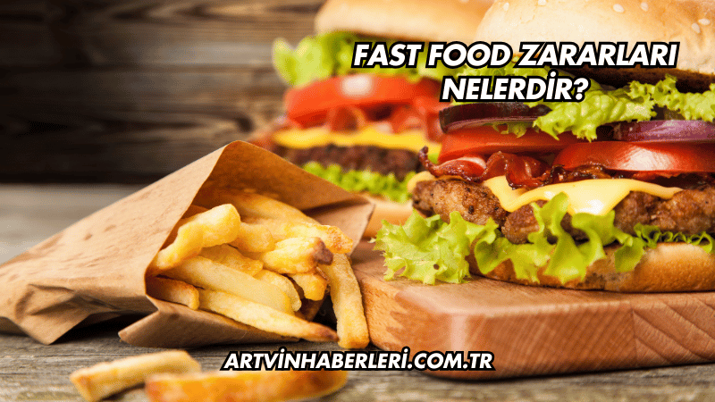 Fast Food Zararları Nelerdir?